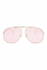 Fendi sunglasses with logo applique balenciaga glasses