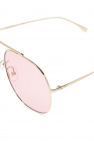 Fendi sunglasses with logo applique balenciaga glasses