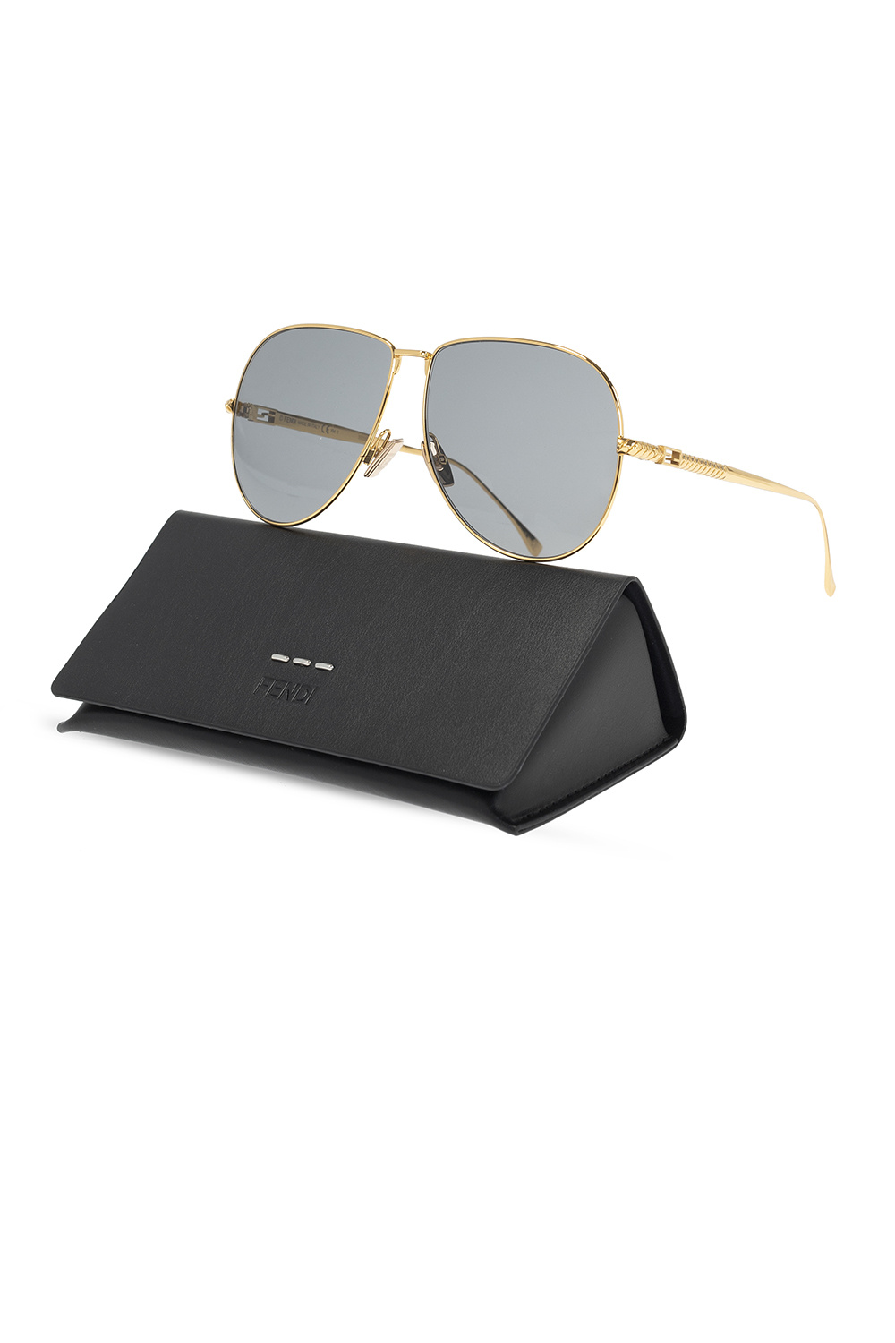 Fendi Pr 03ys Alabaster Crystal tortoiseshell-effect sunglasses