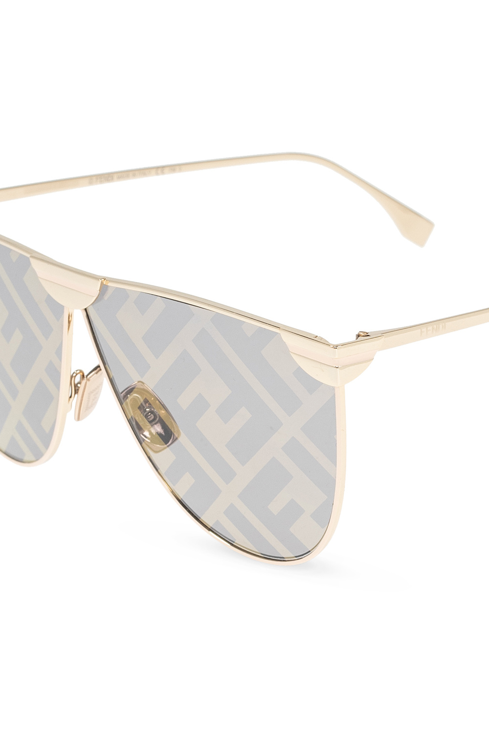 Fendi Eyewear Baguette pilot-frame Sunglasses - Gold