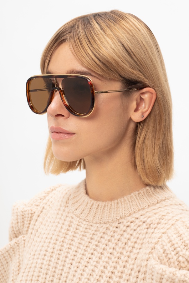 Fendi jimmy choo eyewear alexis oversized frame Milan sunglasses item