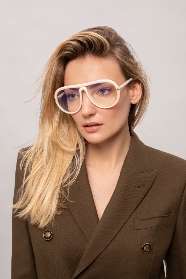 Tom Ford ‘Cybil’ optical glasses with logo