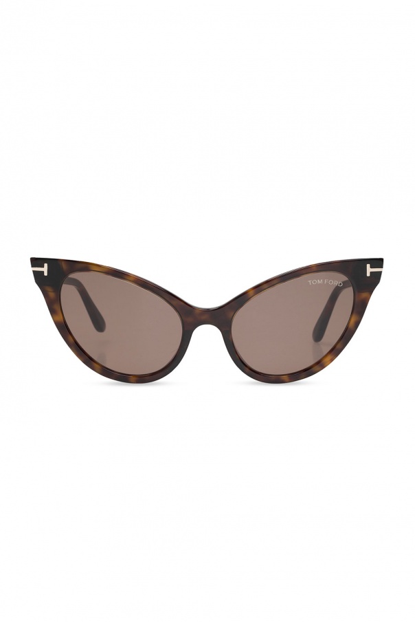 Brown 'Evelyn' sunglasses GINO Tom Ford - GenesinlifeShops Japan -  Botanical shield sunglasses