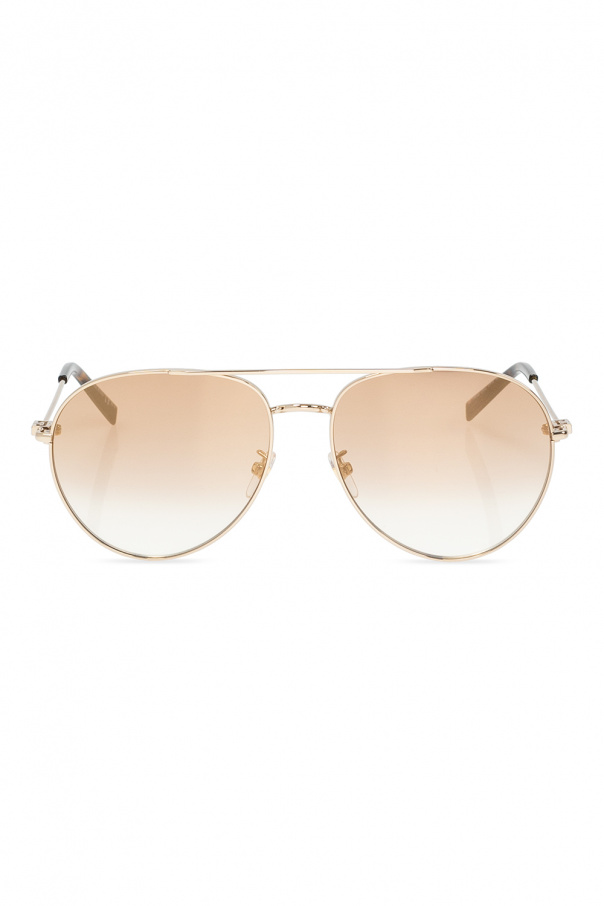 Givenchy Gucci Yellow Oval Sunglasses
