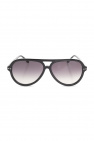 Isabel Marant Kuboraum White & Gold P51 Hexagonal Sunglasses