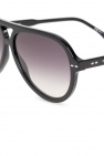 Isabel Marant Polaroid round sunglasses in black