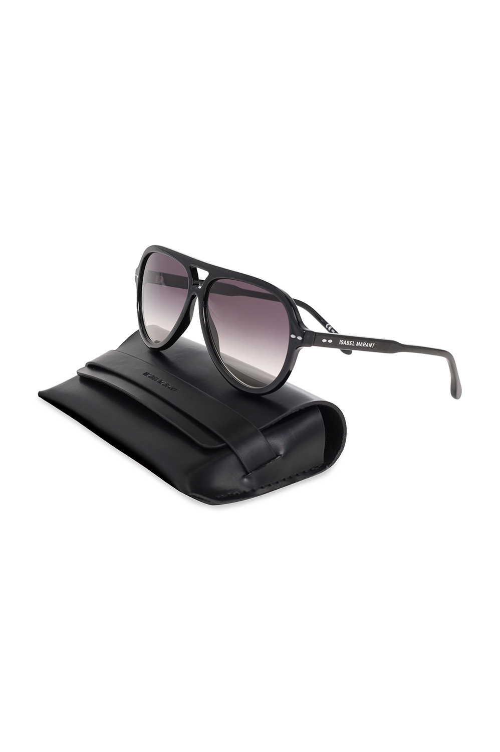 Isabel Marant skull charm aviator-frame sunglasses
