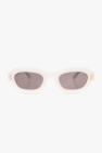 Monogram-print square-frame sunglasses