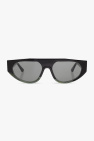 Balenciaga Eyewear logo-lettering rectangle-frame sunglasses
