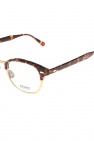 Moscot BROWN ‘Lemtosh’ eyeglasses with logo