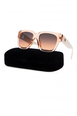 Linda Farrow Silvertone Metal Round Frames Sunglasses GG00501S