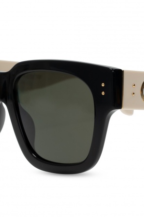 Linda Farrow Okulary przeciwsłoneczne z logo