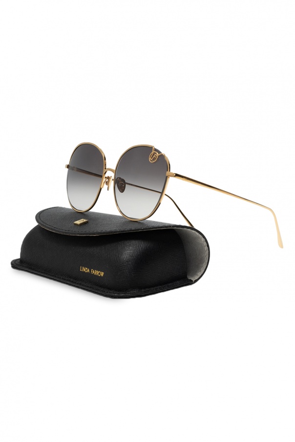 Linda Farrow Logo sunglasses