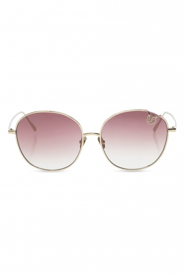 Linda Farrow Logo sunglasses