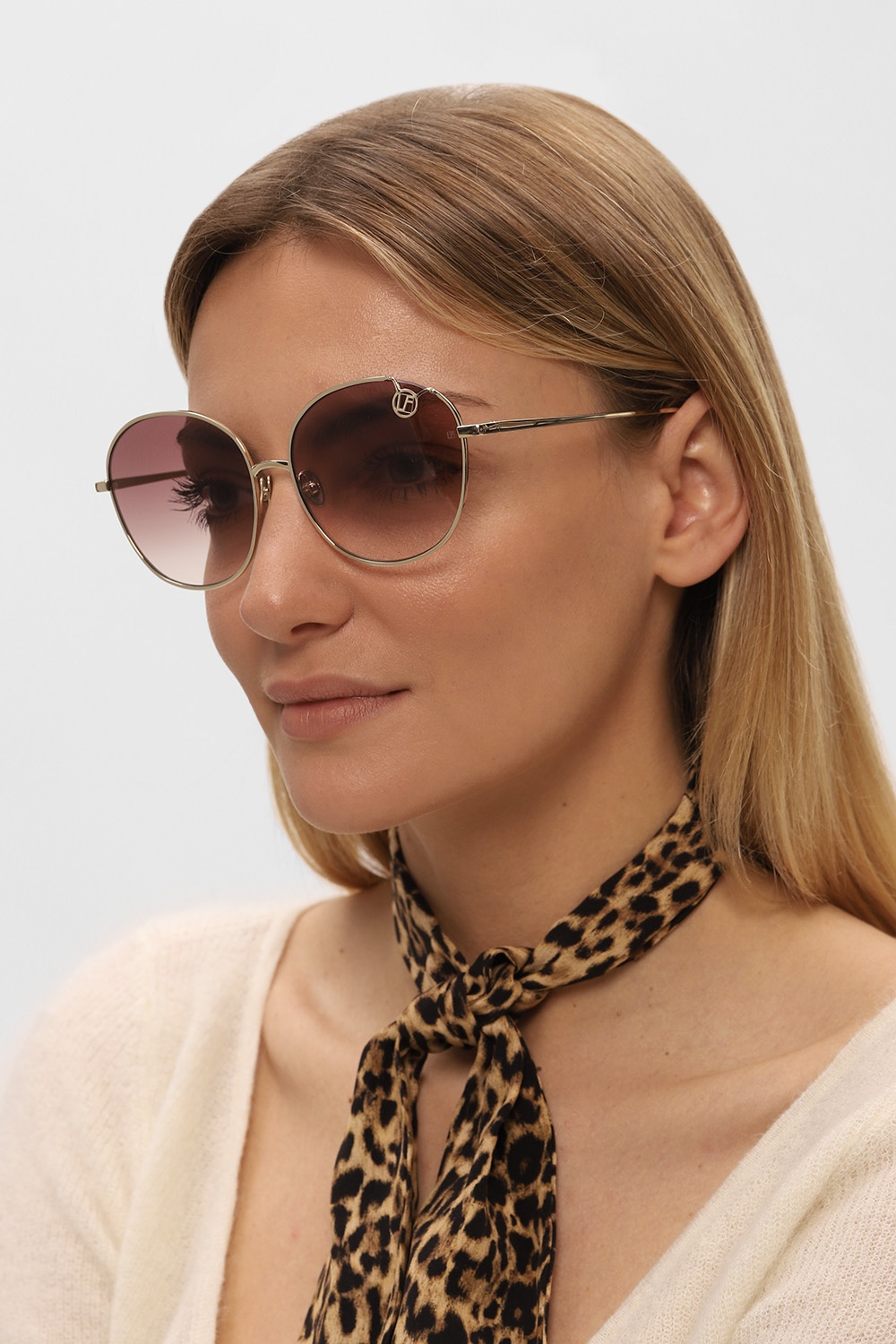 Linda Farrow Logo sunglasses