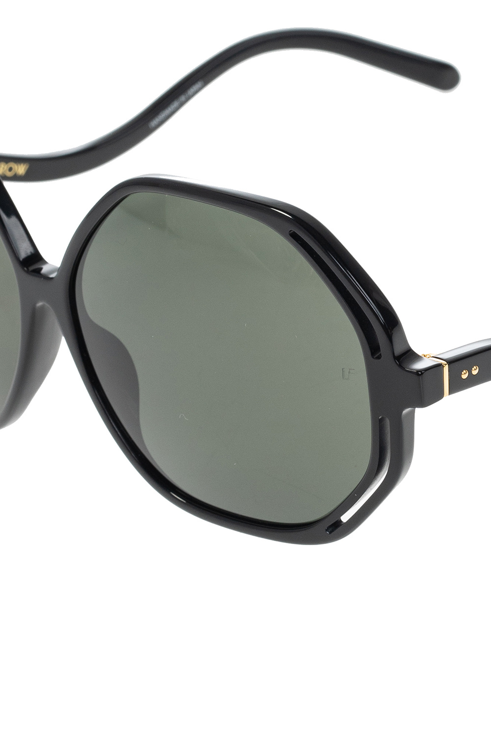 Linda Farrow owens sunglasses with gold-plated hardware