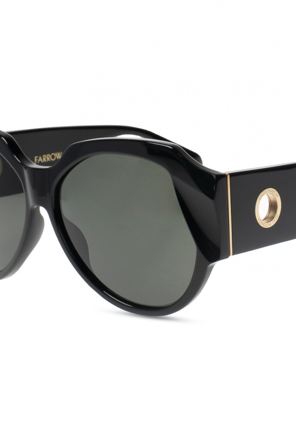 Linda Farrow Logo sunglasses