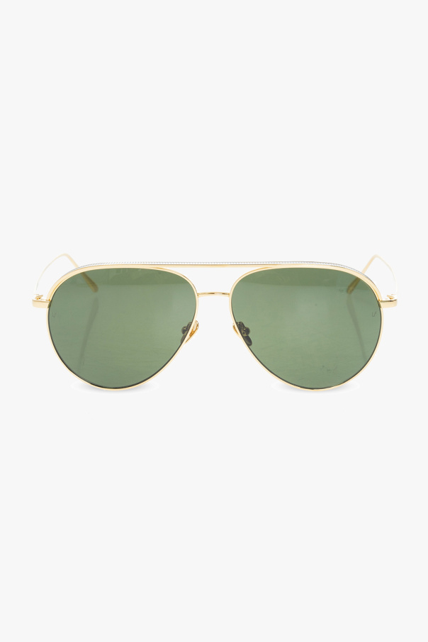 Linda Farrow Sunglasses with gold-plated hardware