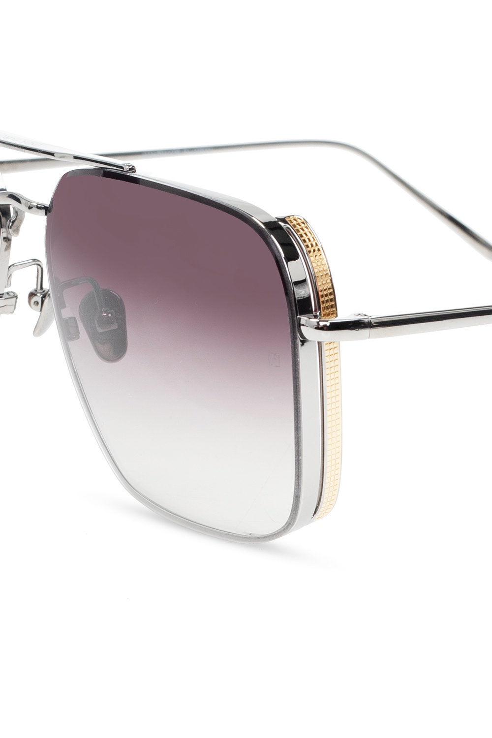 Linda Farrow Share Your Torts Tinted Rectangle Sunglasses