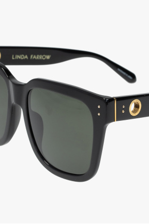 Linda Farrow Logo-embossed sunglasses