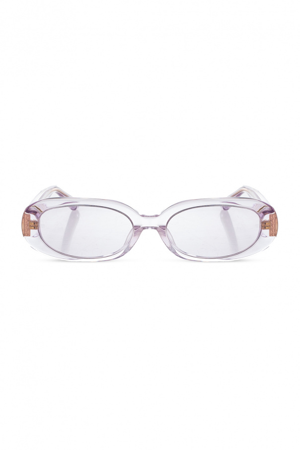 Linda Farrow gucci eyewear white sunglasses