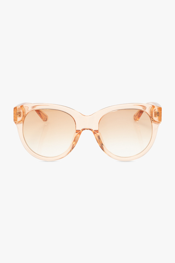 Linda Farrow Bottega Veneta Eyewear transparent square-frame sunglasses Gelb
