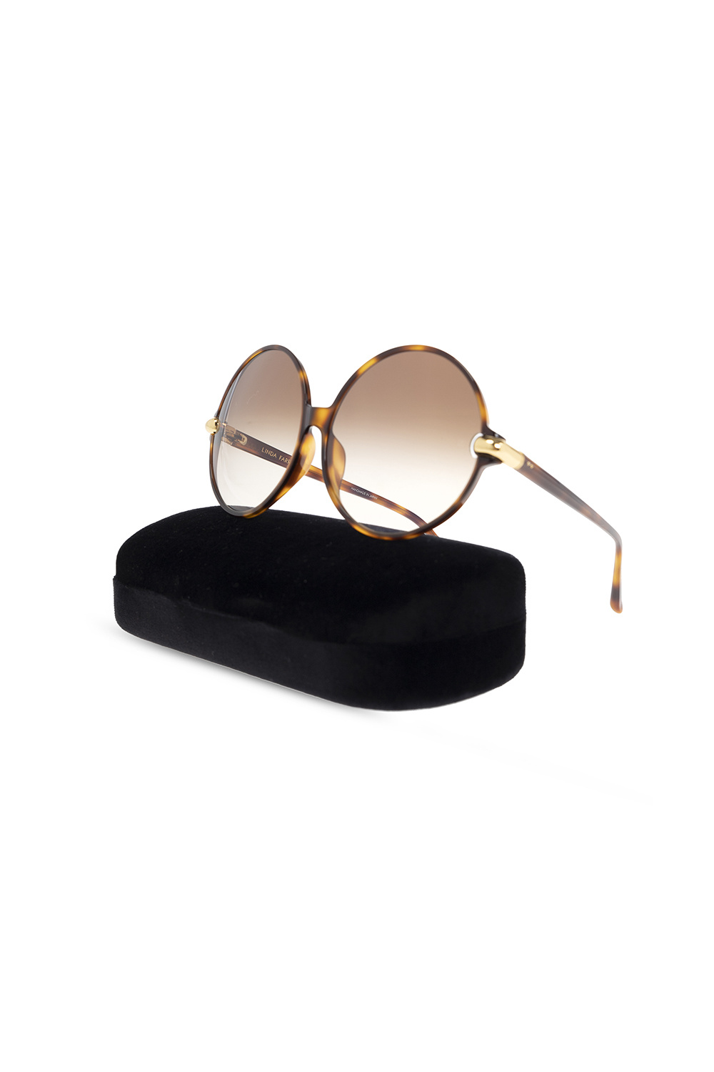 Linda Farrow ‘Victoria’ Hexagon sunglasses