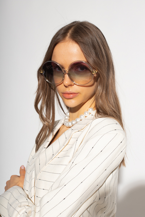 Linda Farrow ‘Victoria’ wayfarer sunglasses