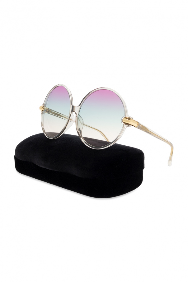 Linda Farrow ‘Victoria’ wayfarer sunglasses