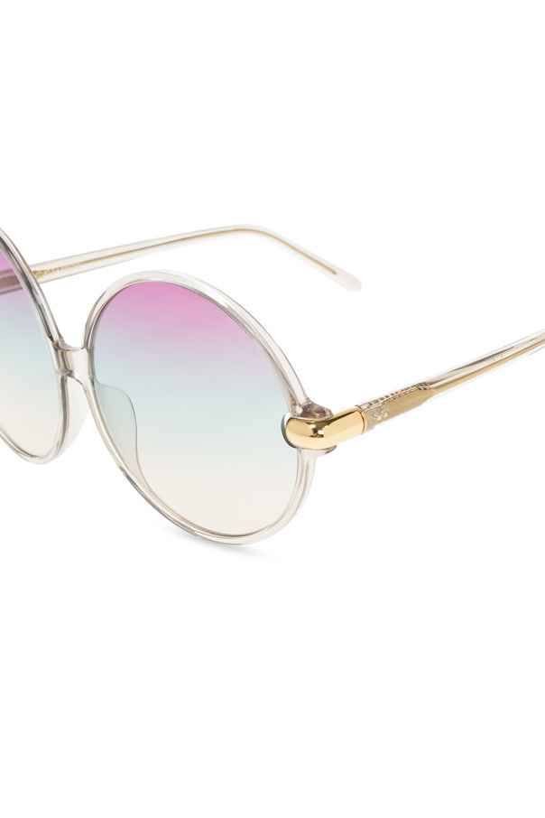 Linda Farrow ‘Victoria’ wayfarer sunglasses