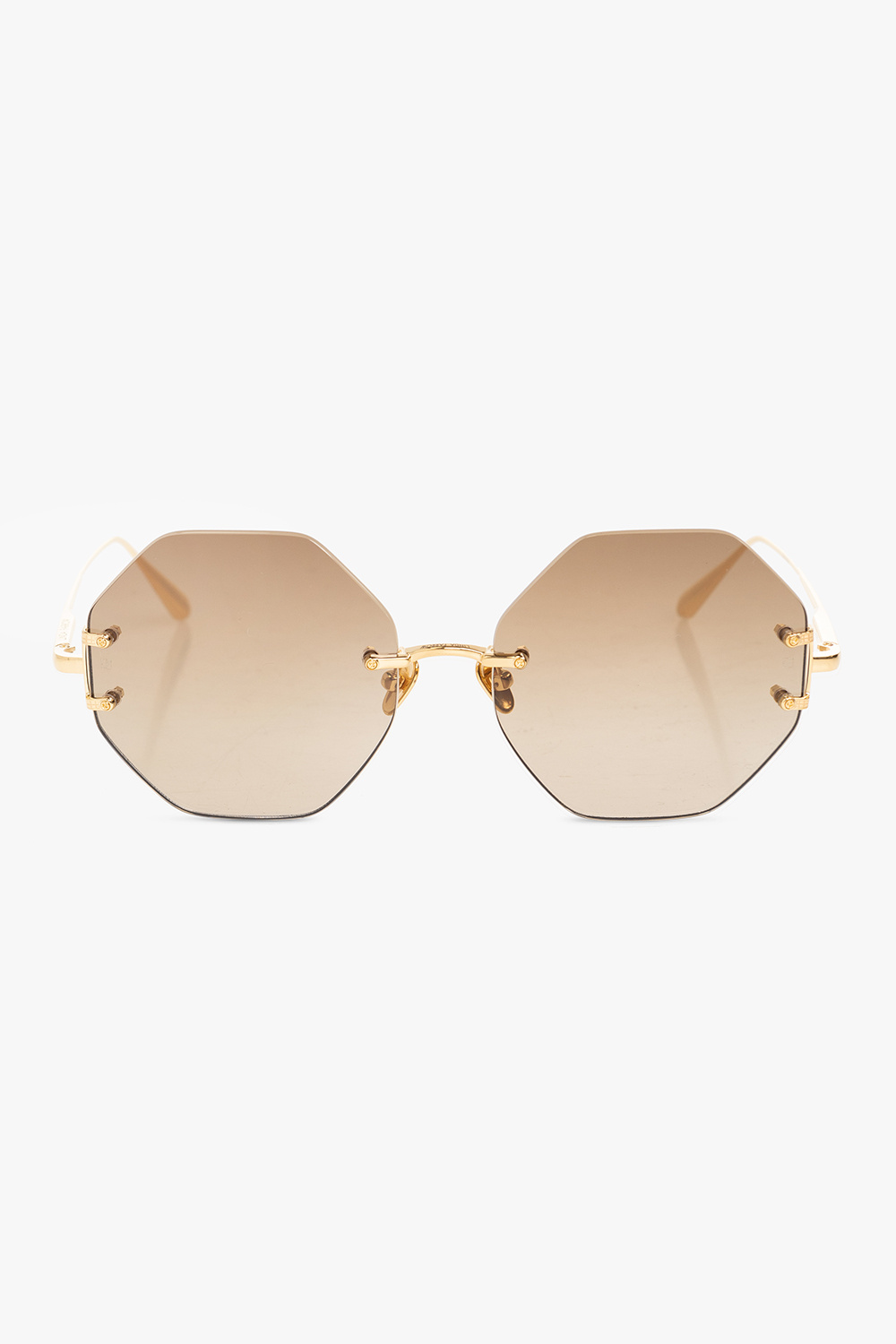 Linda Farrow ‘Arua’ hexagonal Selman sunglasses