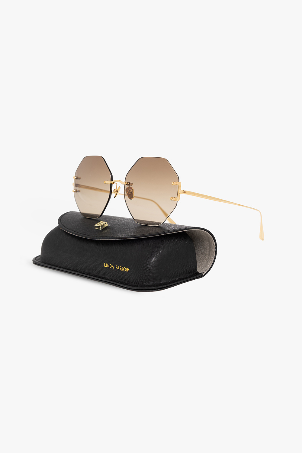 Linda Farrow ‘Arua’ hexagonal Selman sunglasses