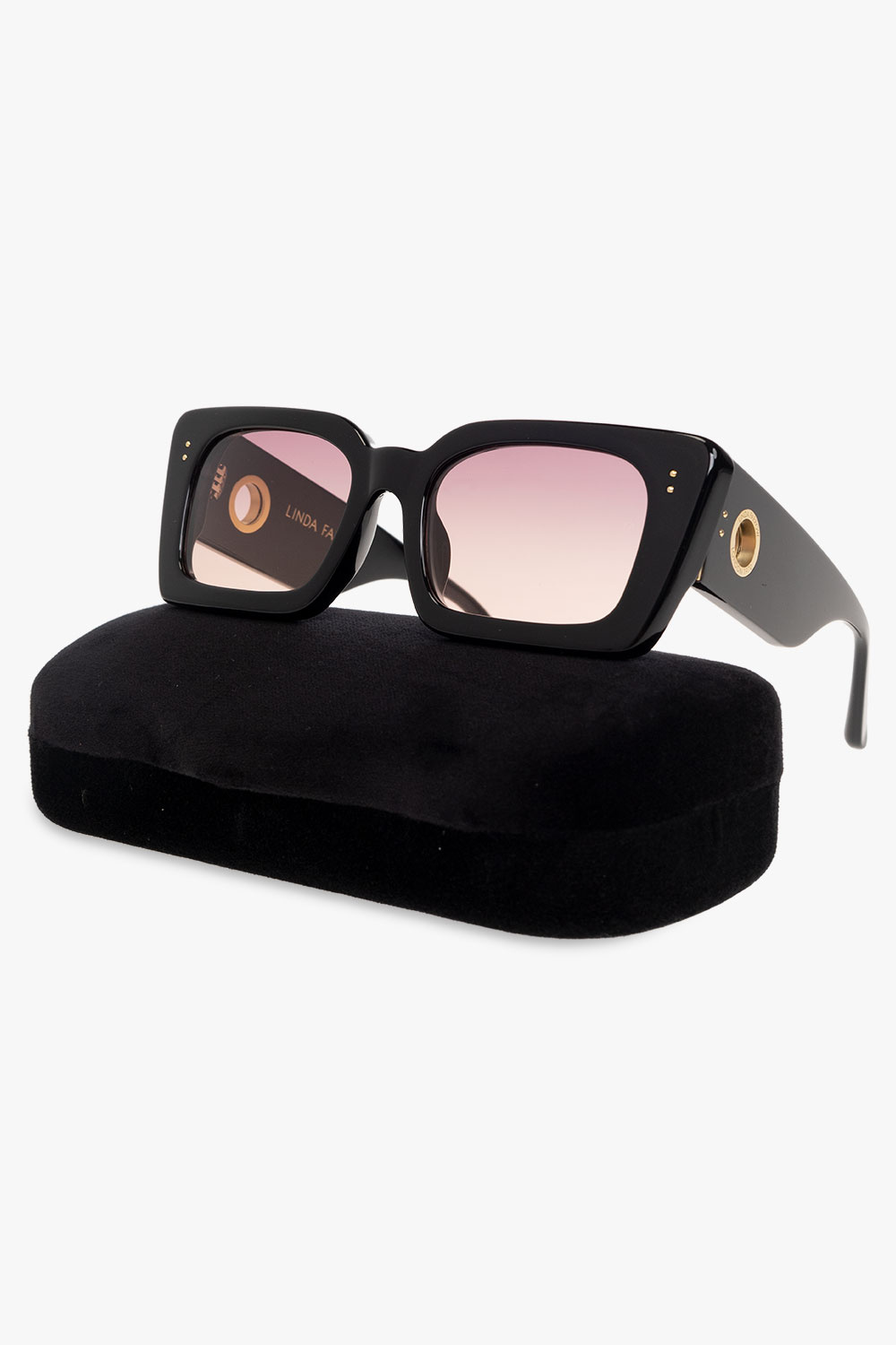 Linda Farrow ‘Nieve’ crystal-embellished sunglasses