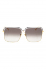 Linda Farrow ‘Marcia’ Gold sunglasses