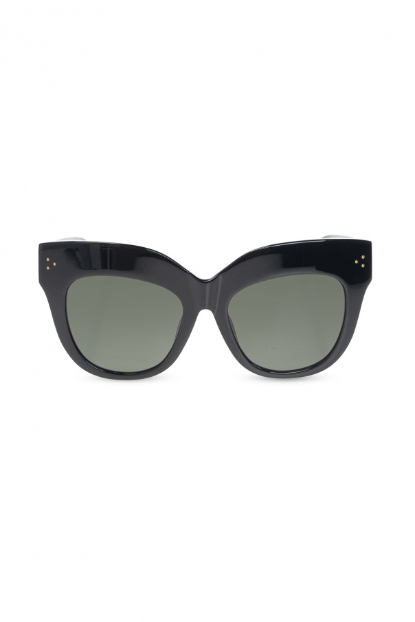 Linda Farrow Butter Sunglasses Gloss Black