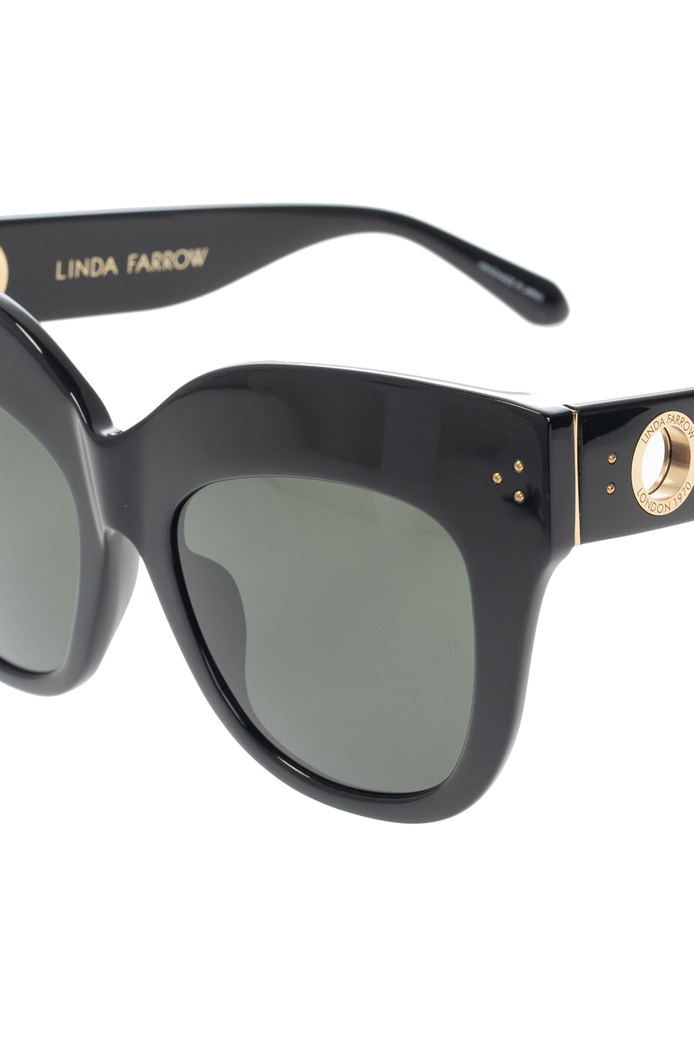 Linda Farrow Butter Sunglasses Gloss Black