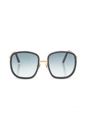 Balmain Eyewear rectangle-frame sunglasses Nude