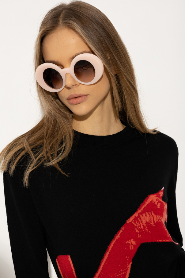 Loewe Versace Eyewear Medusa Biggie oval-frame sunglasses
