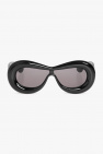 Grey acetate and metal MP-2 round frame sunglasses from