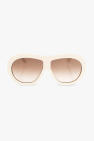 tiger-print cat-eye frame sunglasses