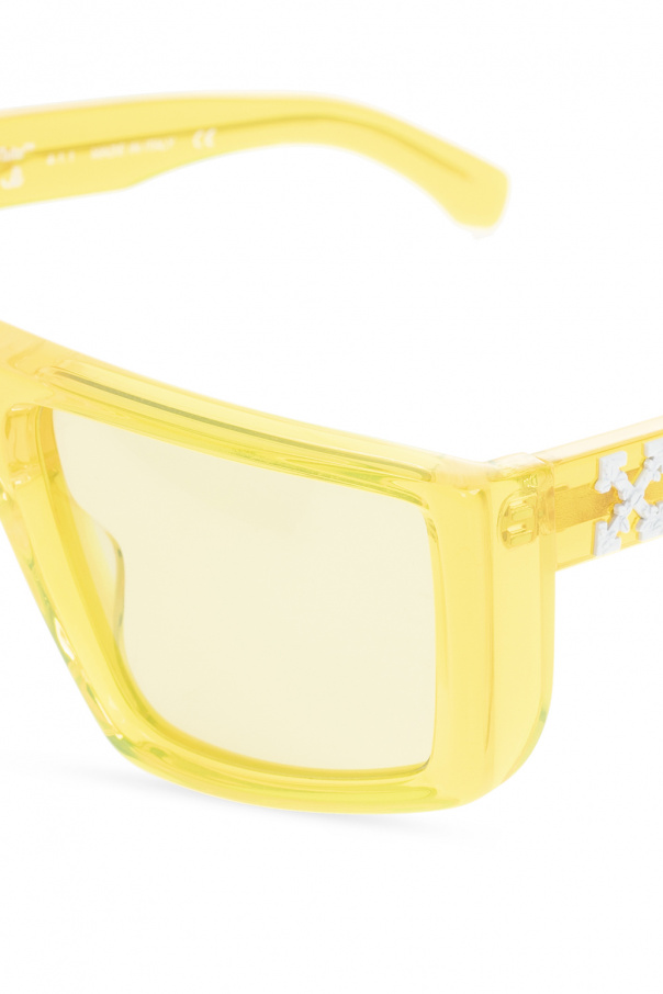 Off-White round-frame tinted sunglasses Havana Oro