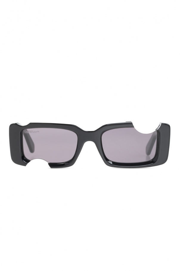 Off-White Gucci Eyewear logo-plaque sunglasses
