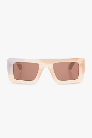 Prada Eyewear Linea Rossa polarized rectangular-frame sunglasses