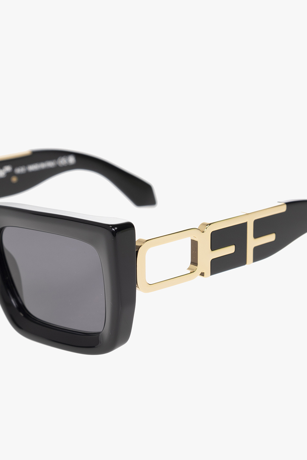OFF-WHITE: Boston sunglasses in acetate - Black  Off-White sunglasses  OERI073S23PLA001 online at