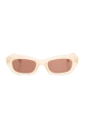Simon square frame tinted sunglasses