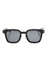 tortoiseshell-effect round-frame sunglasses Braun