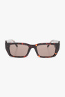 logo-print aviator-frame sunglasses