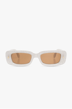cut-out aviator-frame sunglasses