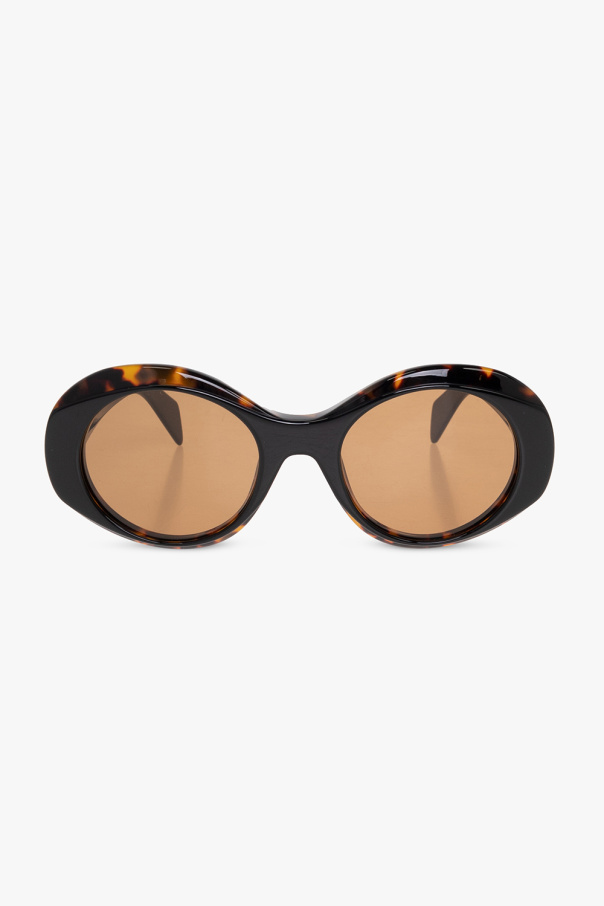 Palm Angels Lipsy cat eye sunglasses with gold detail