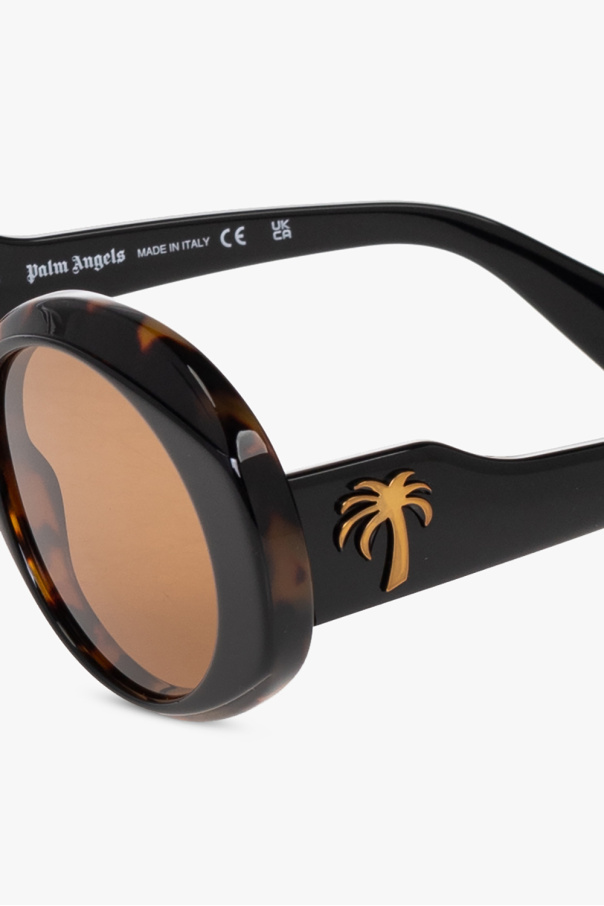Palm Angels Lipsy cat eye sunglasses with gold detail
